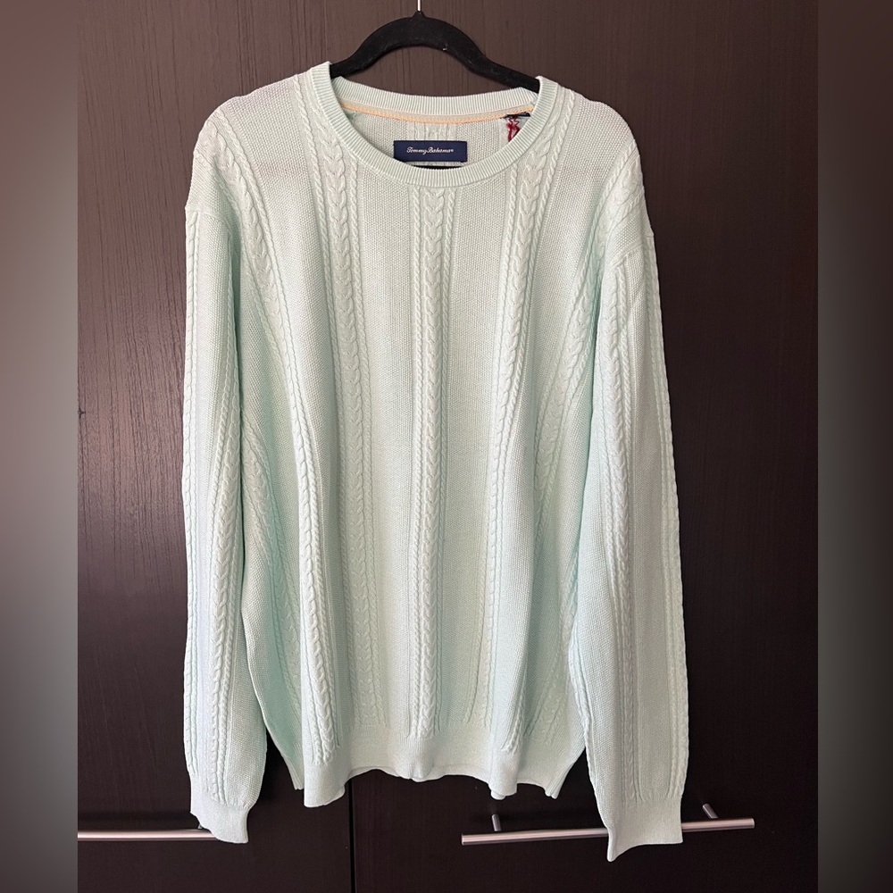 Tommy Bahama Marled Sands Crew Cable Knit Sweater